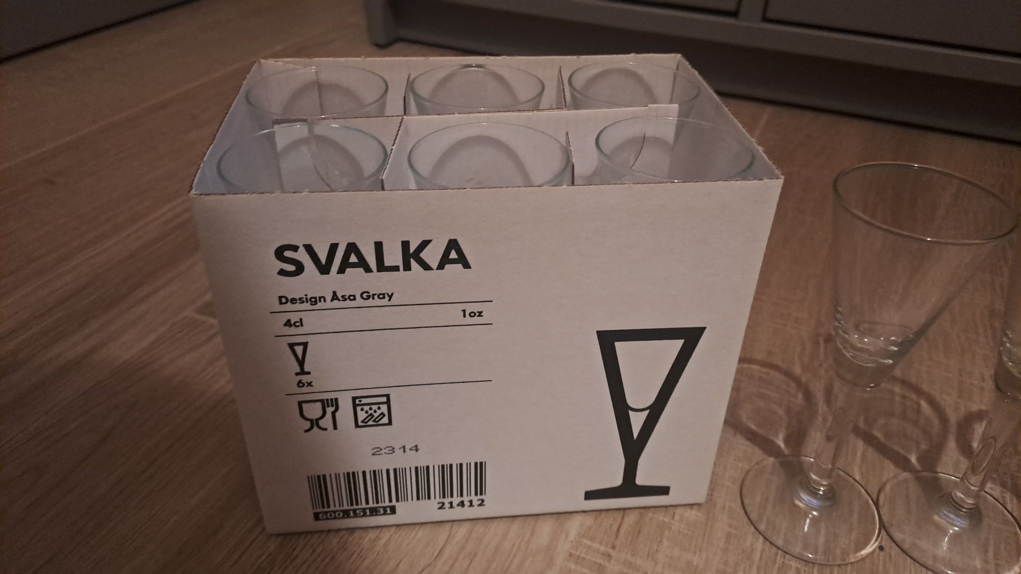 IKEA Svalka kieliszki 10 szt nowe