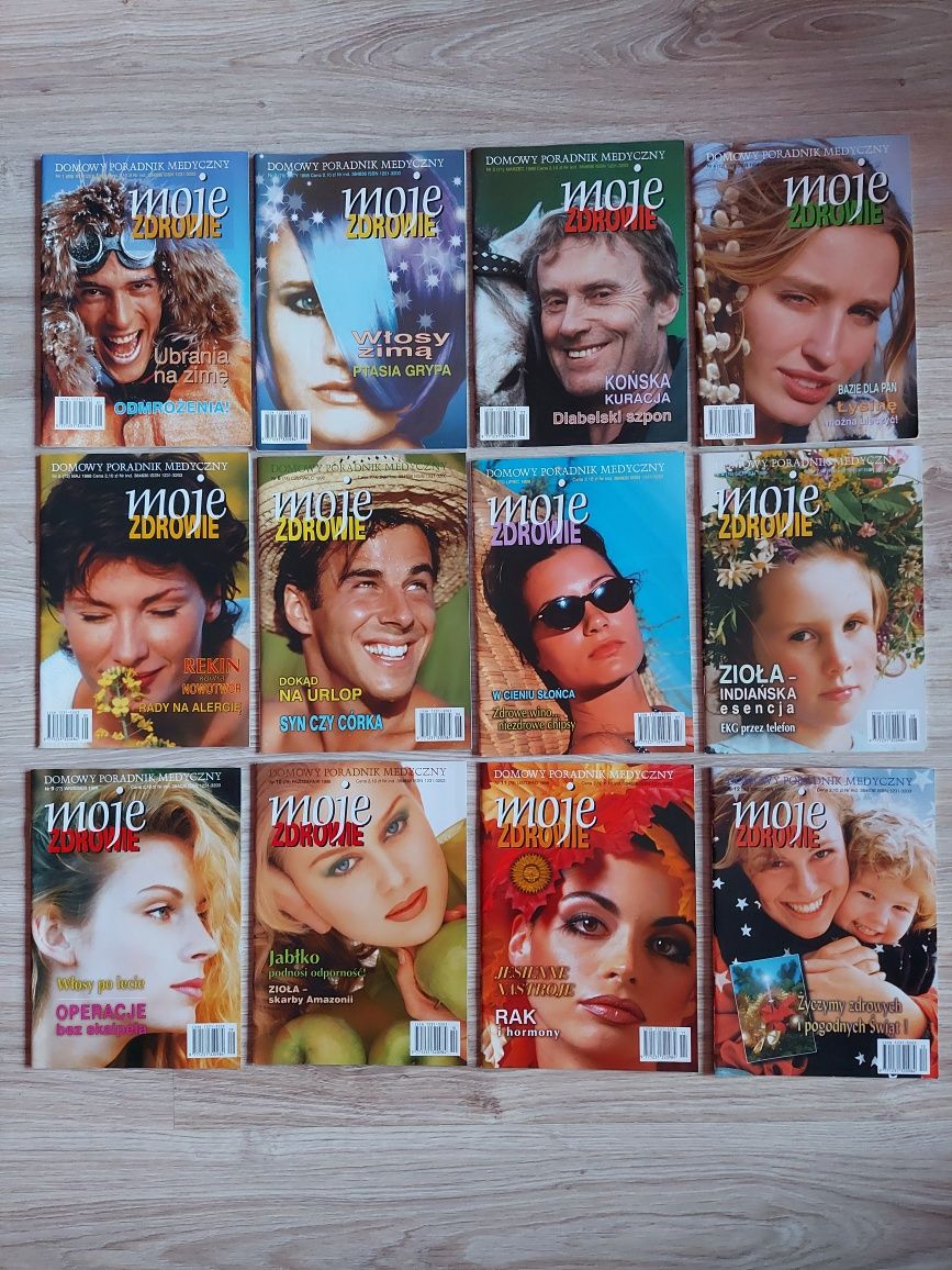 Poradnik Moje zdrowie 12 numerów 1998 rok