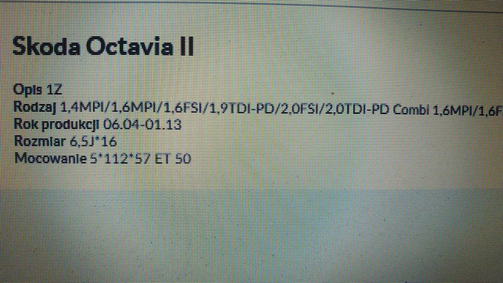 Felgi stalowe16" 5x112 6,5x16 ET 50 VW GOLF 5 audi seat skoda