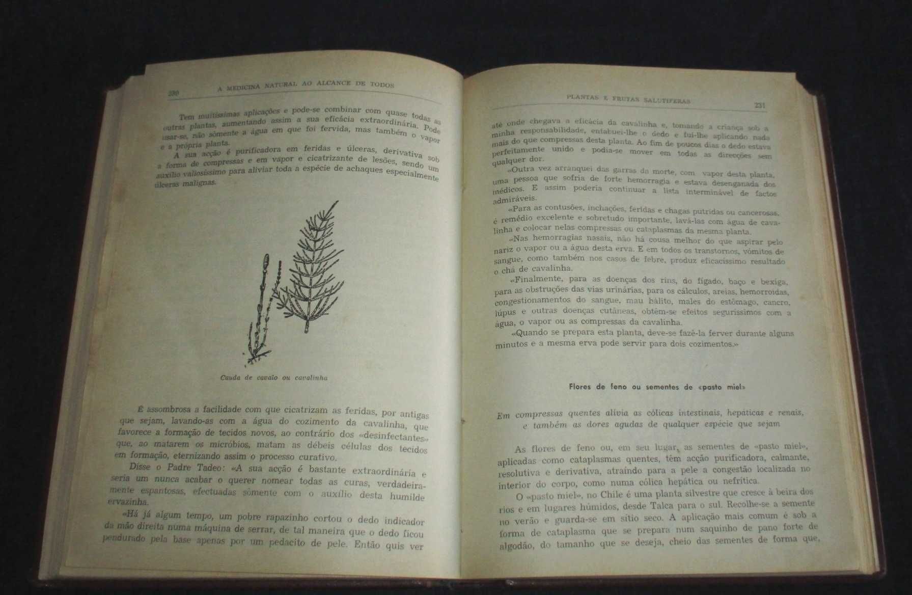 Livro A Medicina Natural ao Alcance de Todos 1958