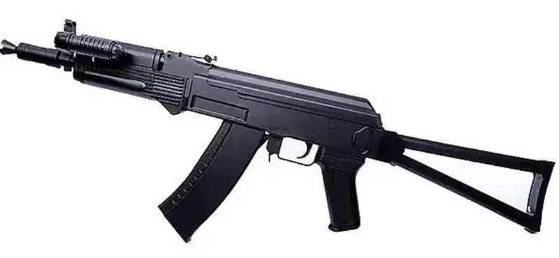 Дитячий автомат Калашнікова АКС-74У/АК-105 + ліхтарик + лазер CYMA