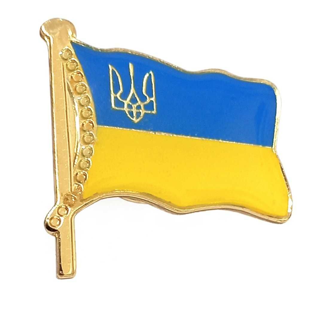 Значки патріотичні Герб Тризуб, Прапор Україна