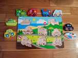 Puzzles madeira para bebés