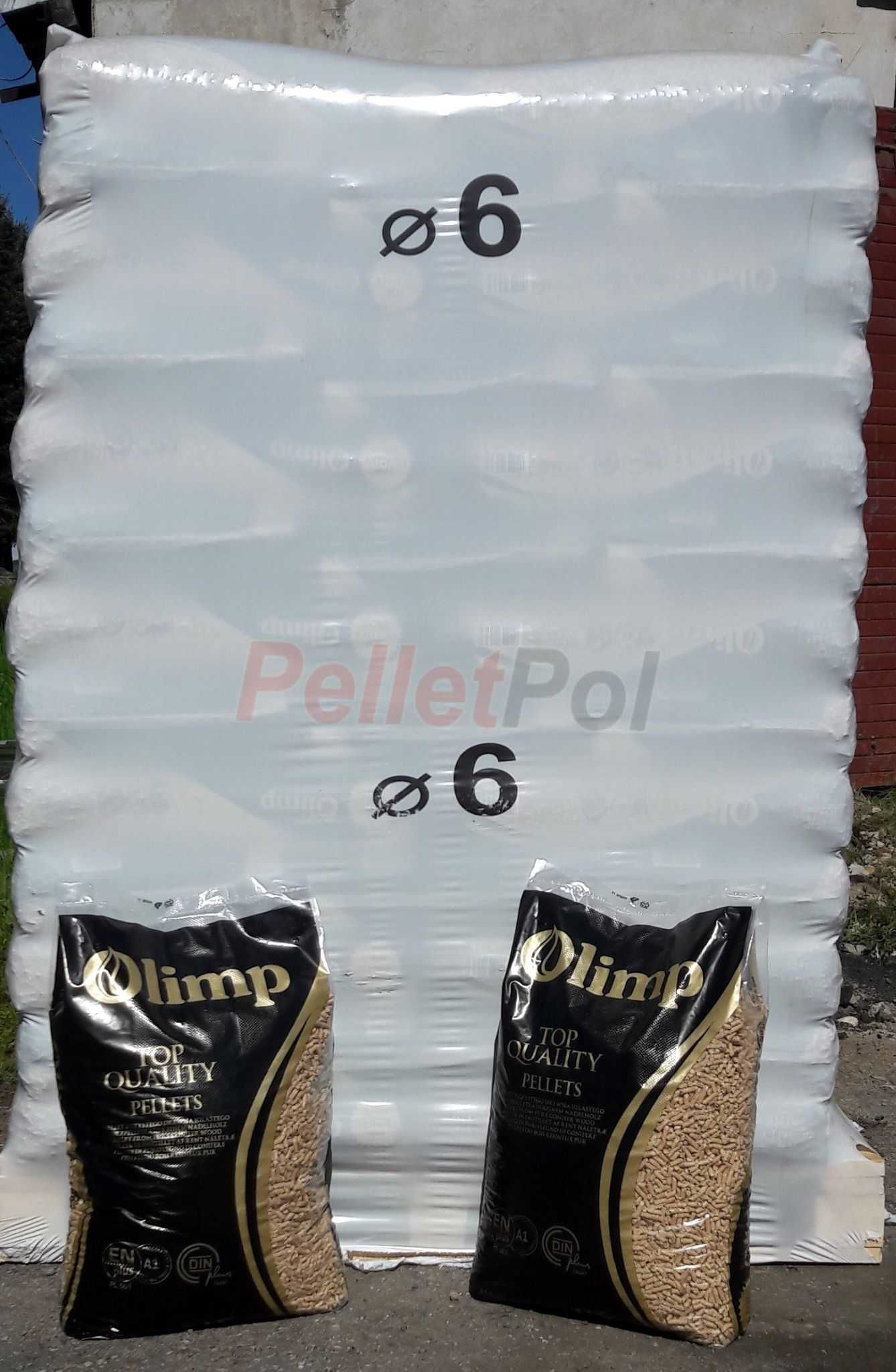 Pellet Olimp 6 mm, certyfikat EN plus A1