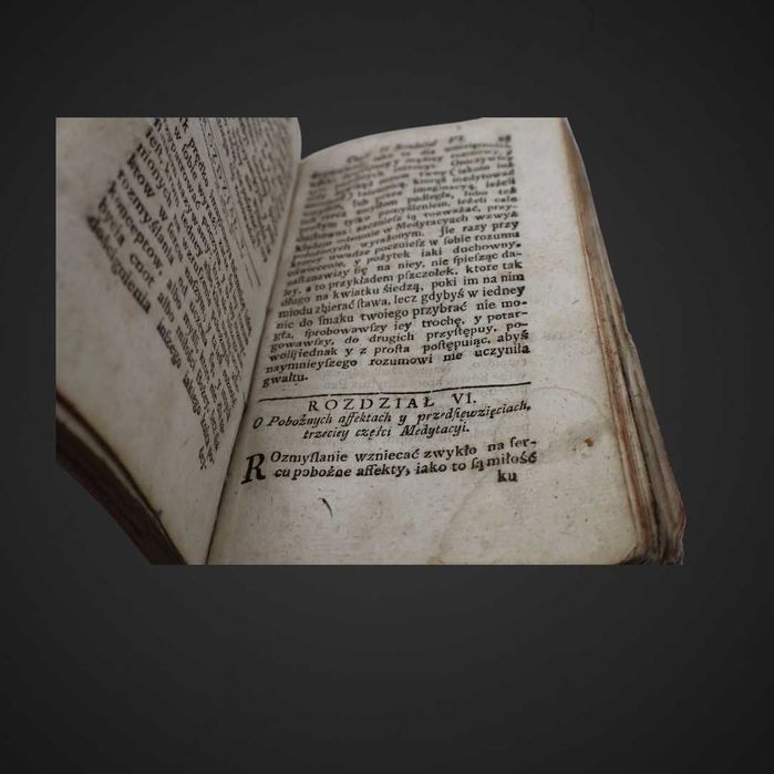 Starodruk z XVIII wieku Droga do życia pobożnego1769 Język polski LK