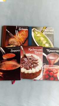 Zestaw książek kucharskich w  j.niemieckim.