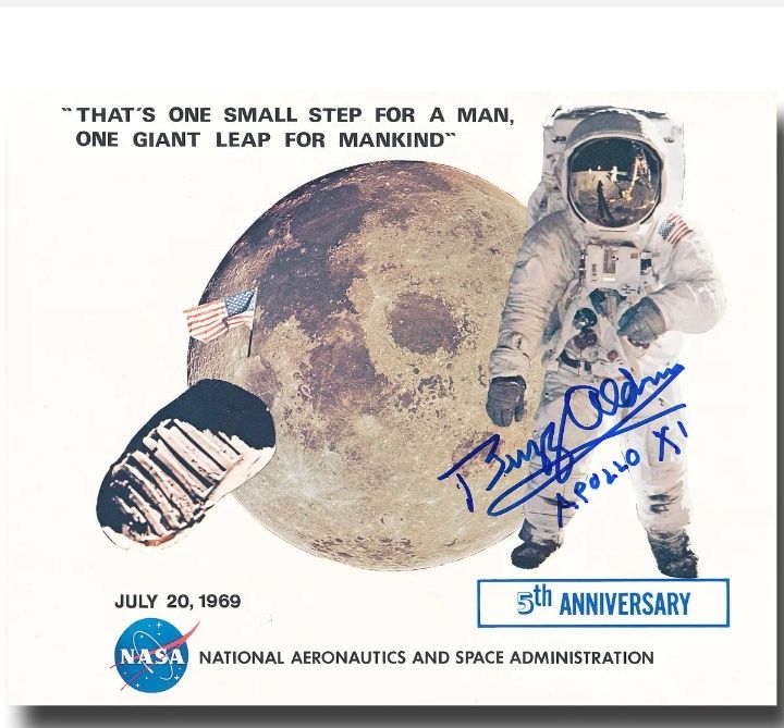 Autograf podpis astronauta Buzz Aldrin Apollo 11 z certyfikatem