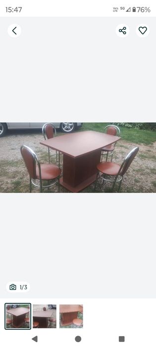 Stół z 4 krzesłami