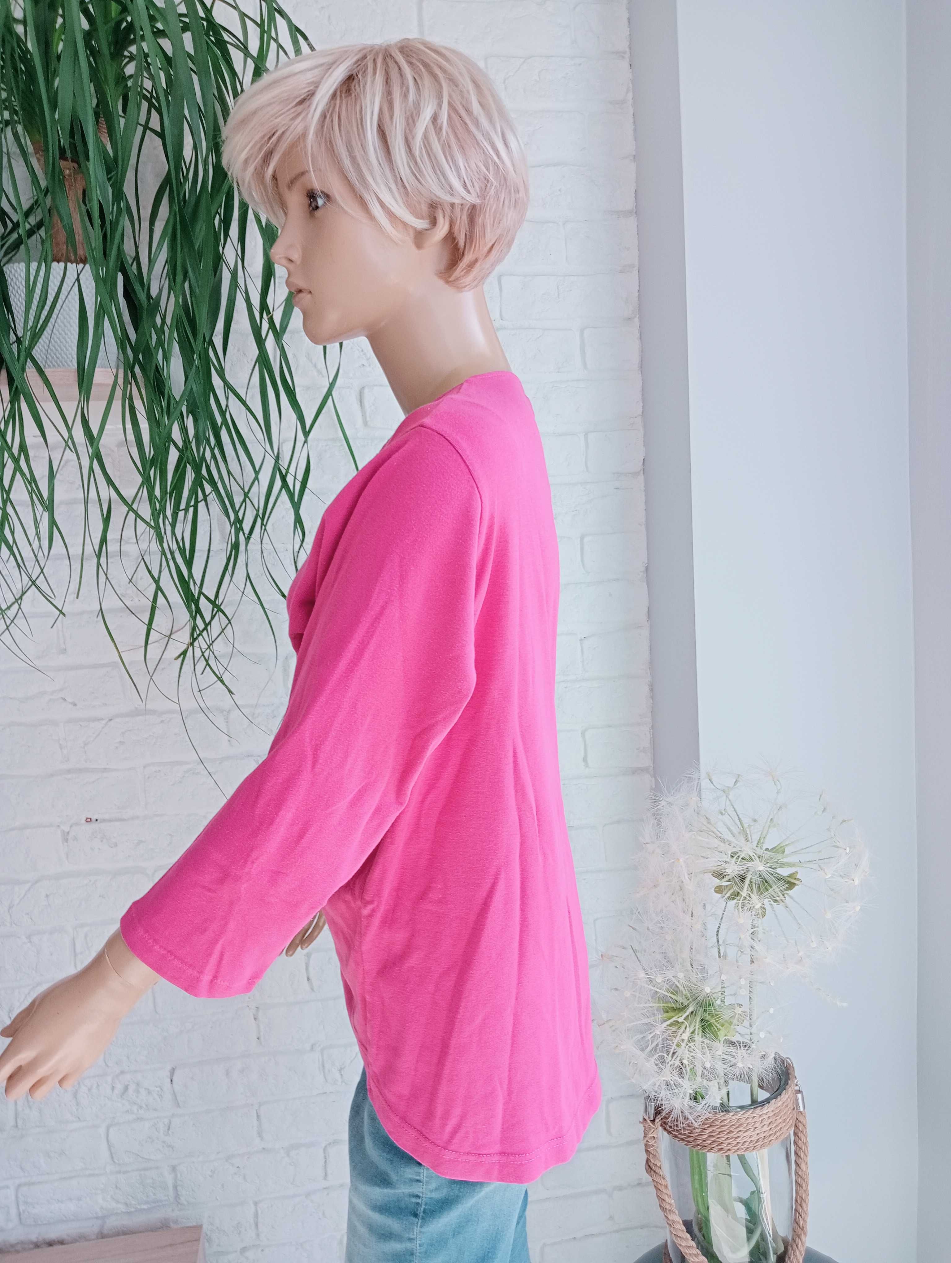 Bawełniana bluzka, t-shirt damski  różowa 3XL/46/18 Casuall Comfort