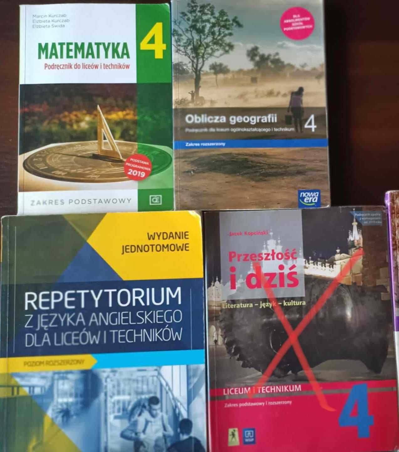 Podręczniki do liceum i technikum- 1,2,3,4 klasa