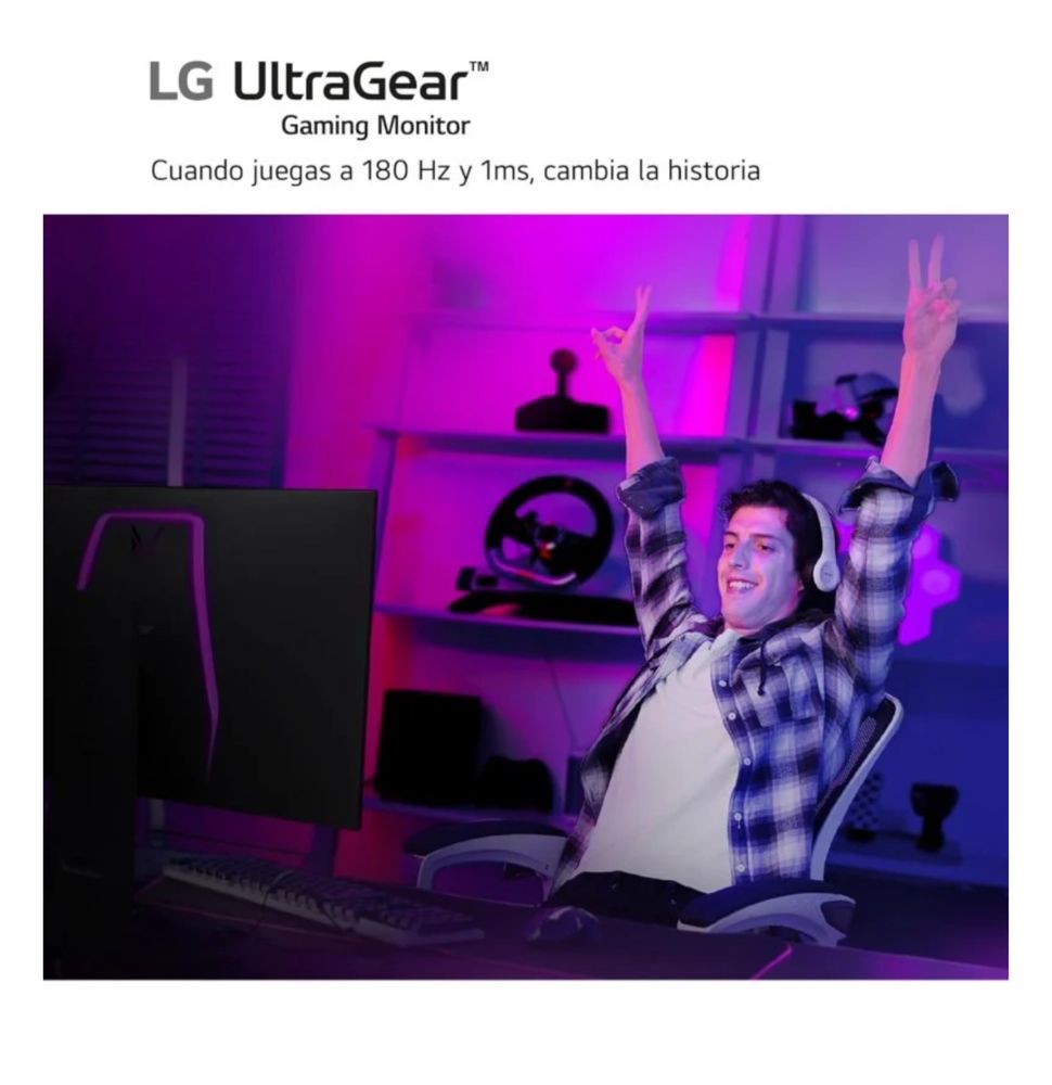 Monitor Gaming LG UltraGear 27GS50F-B com Garantia