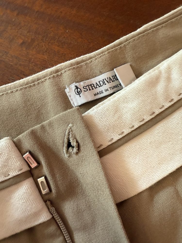 Брюки Stradivarius бежеві 36 розмір