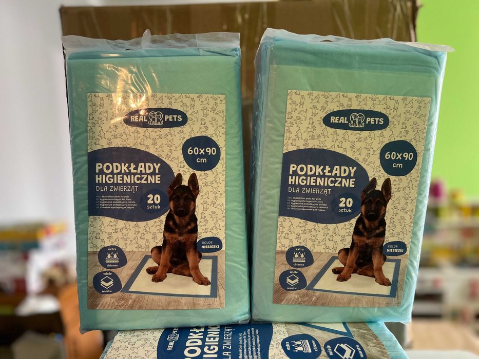 Podkład Maty Higieniczne dla Psa Nauka Sikania XL 60x90cm Grube 40 szt
