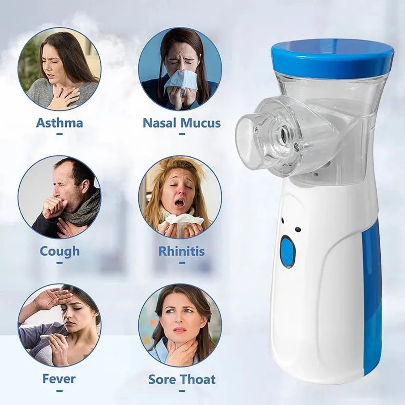 Inhalator siateczkowy nebulizator przenośny bezprzewodowy medyczny
