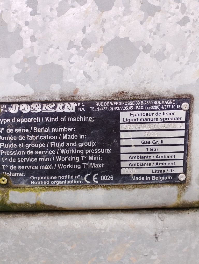Sprzedam beczkę Joskin 7000l