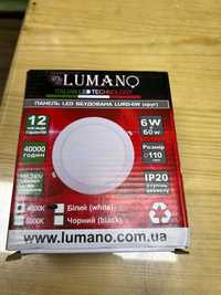 LED світильник точковий 4000K 6W коло (d:110 мм) LURD-6N LUMANO