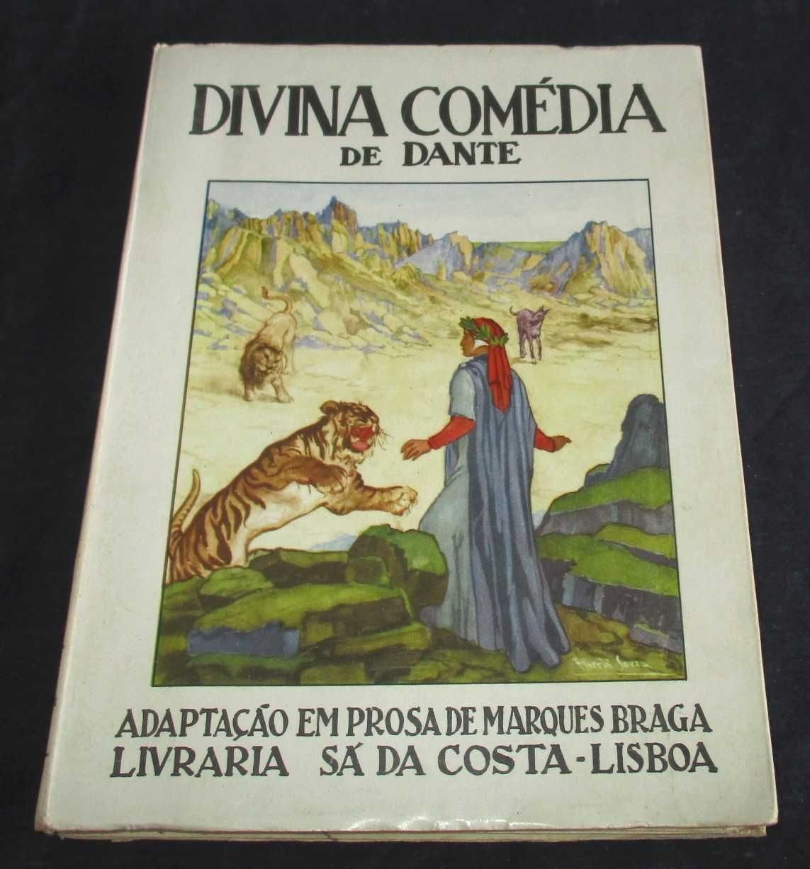 Livro Divina Comédia de Dante adaptação Marques Braga