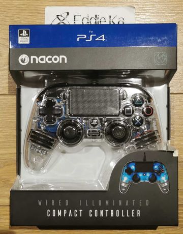 Comandos Nacon para PS4 com fio e vibração - NOVOS
