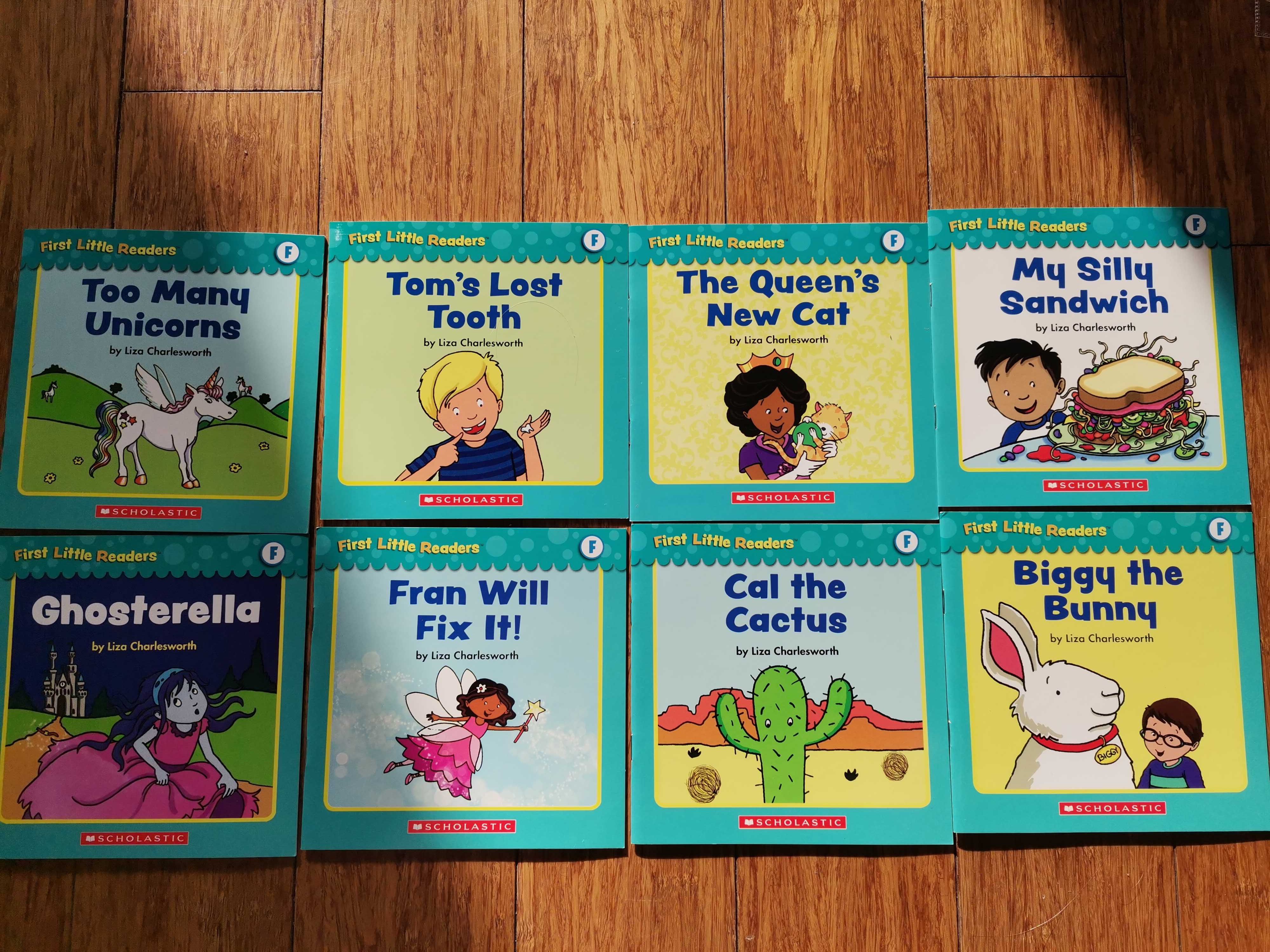 8 książeczek po angielsku, first little readers