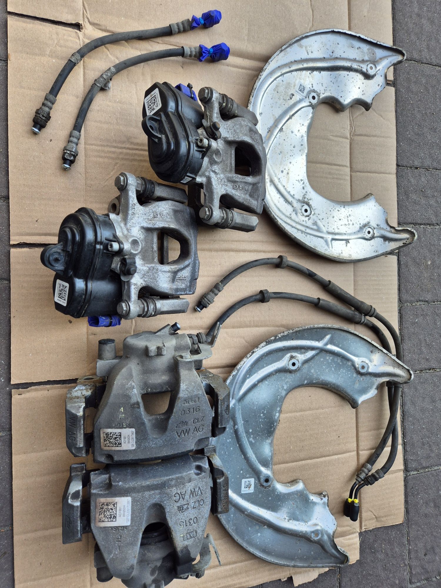 Komplet zacisków hamulcowych audi a4 b9 a5 f5 pod tarcze 314/300