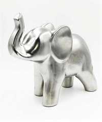 WYPRZEDAŻ !-50% Srebrny słoń porcelanowy CB-70 NOWY