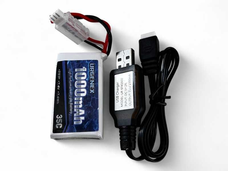Bateria Li-po 1000mAh 35c 7.4V Urgenex 081