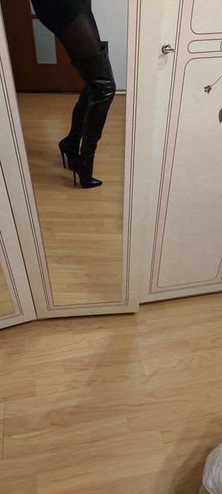 Kozaki Czarne Mega Wysokie