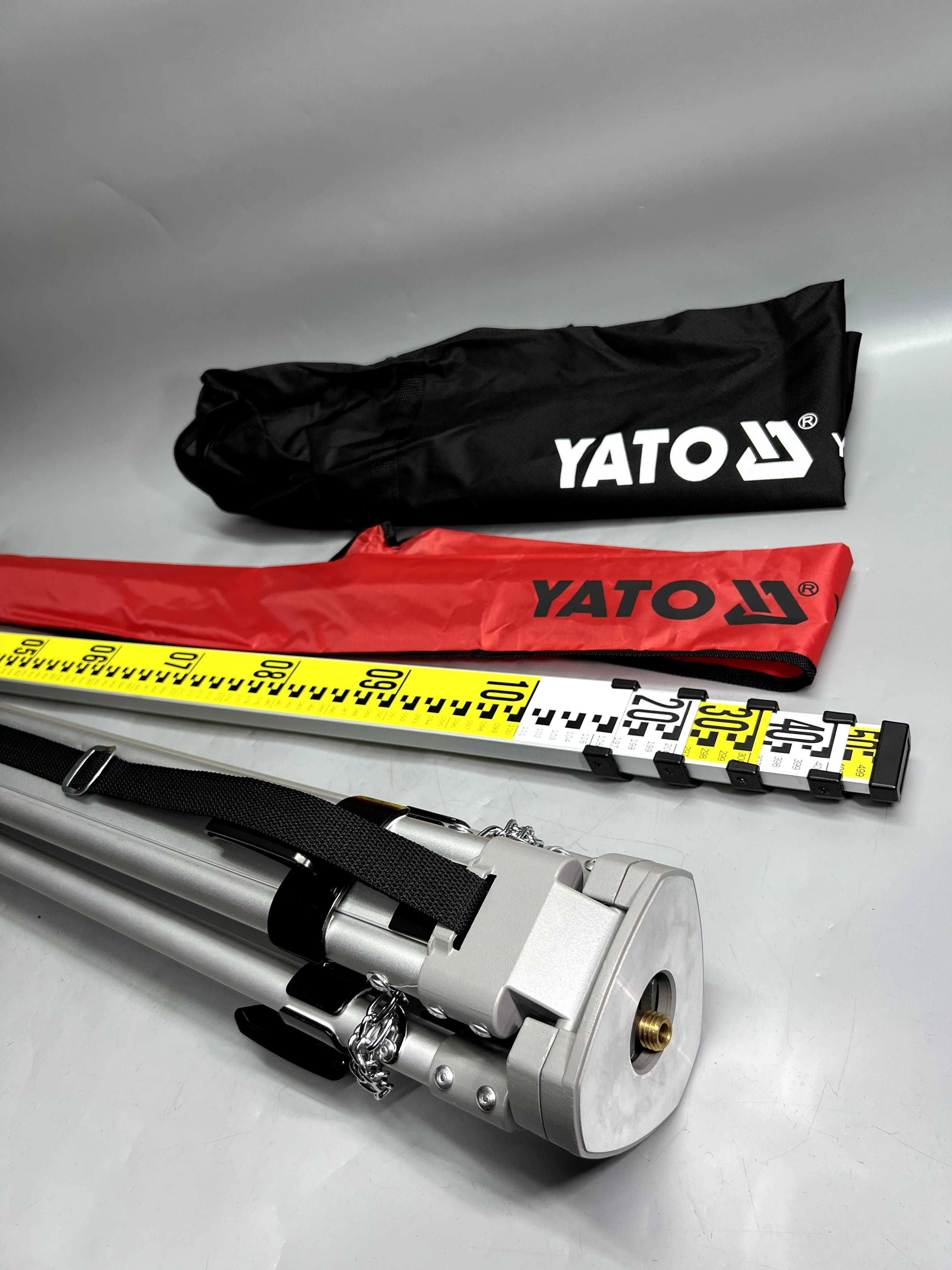 Профессиональный алюминиевый Комплект штатив YATO + рейка YATO 5 м