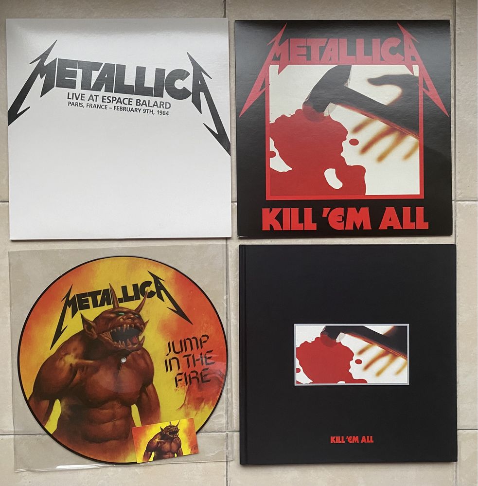 Metallica Kill em All Super Deluxe box set, 5LPs, 5CDs, livro, etc..