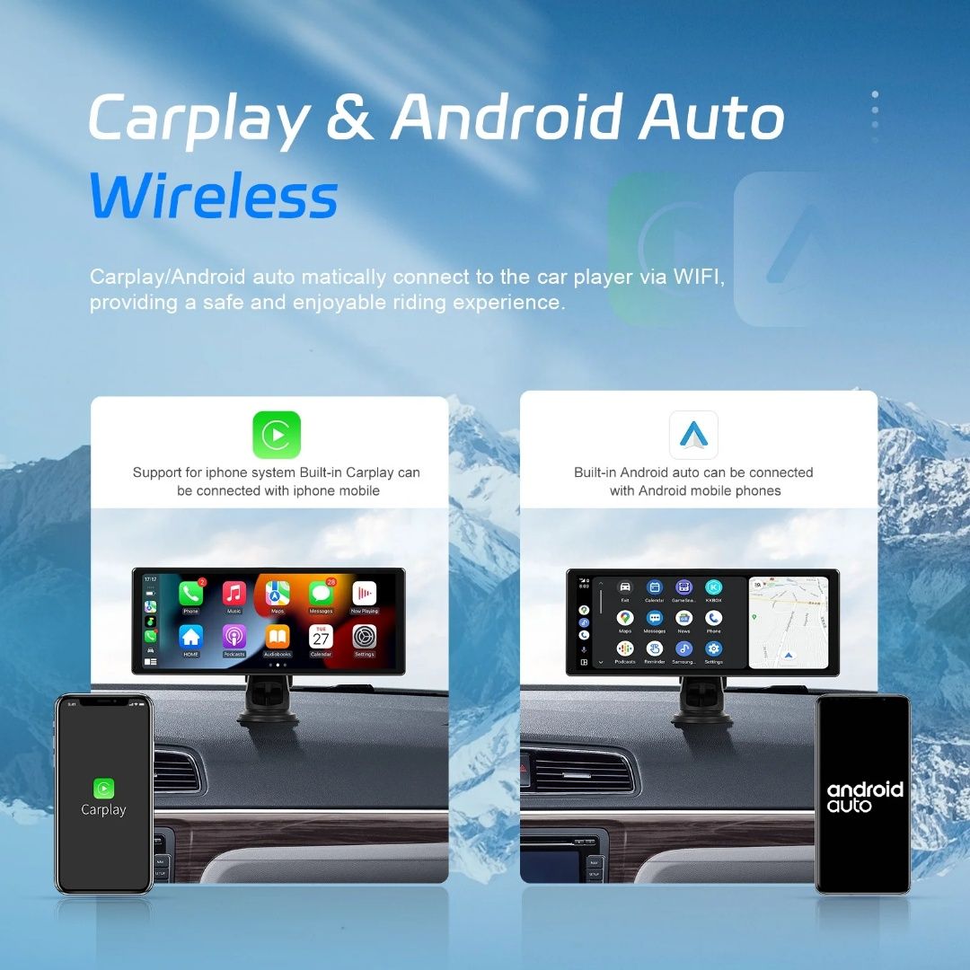 Rádio Portátil 11" CARPLAY Android Auto  2/32GB 8-core GPS WiFi novo