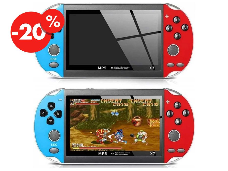 Mini Konsola przenośna X7 1000 Gier Retro TV Polskie Menu - OKAZJA