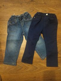 Spodnie chłopięce jeansowe rozmiar 92