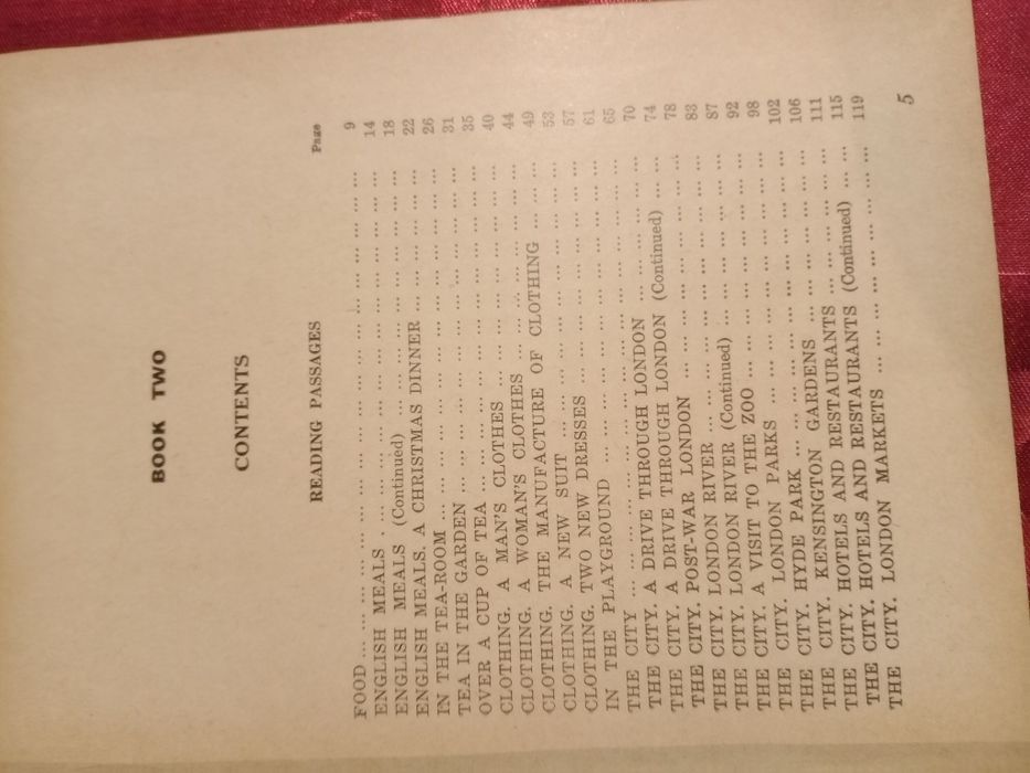 Livro muito antigo de inglês