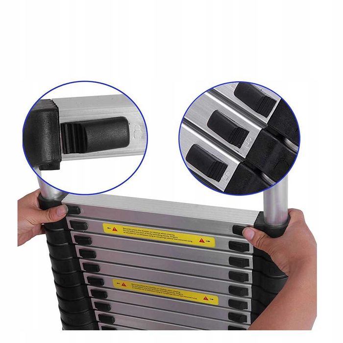 Драбина телескопічна складна 5 метрів Day Plus до 150 кг 15 сходинок