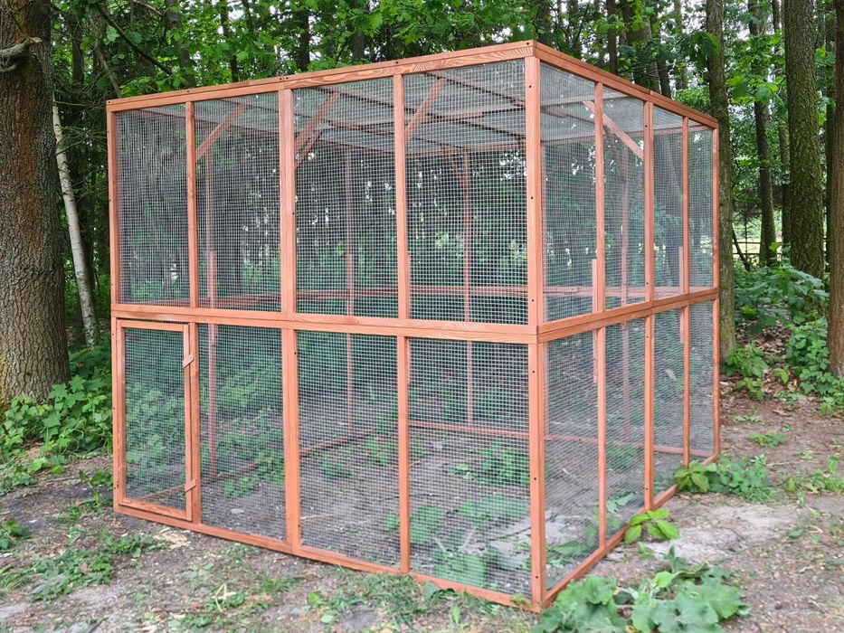 Wybieg dla kota kojec klatka woliera papug kur kaczek ptaków