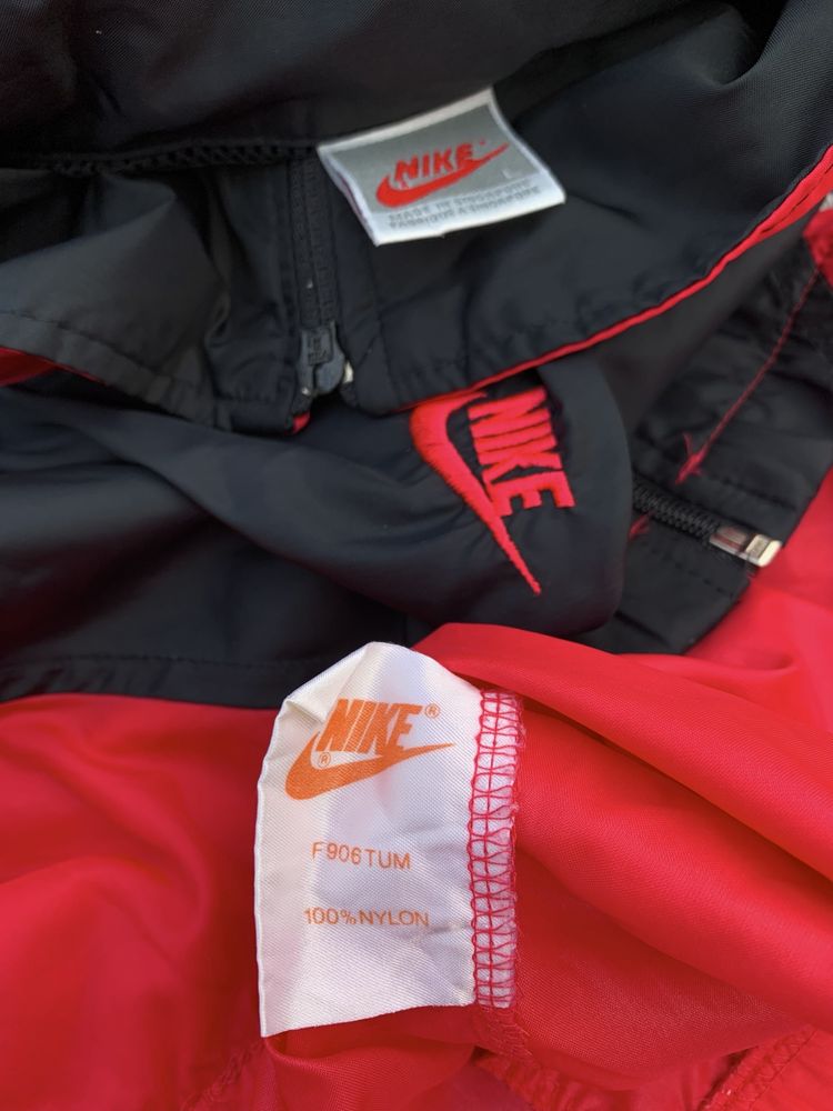 Nike Vintage Nylon Jacket 80s Neon/Pink M-L вітровка вінтаж куртка