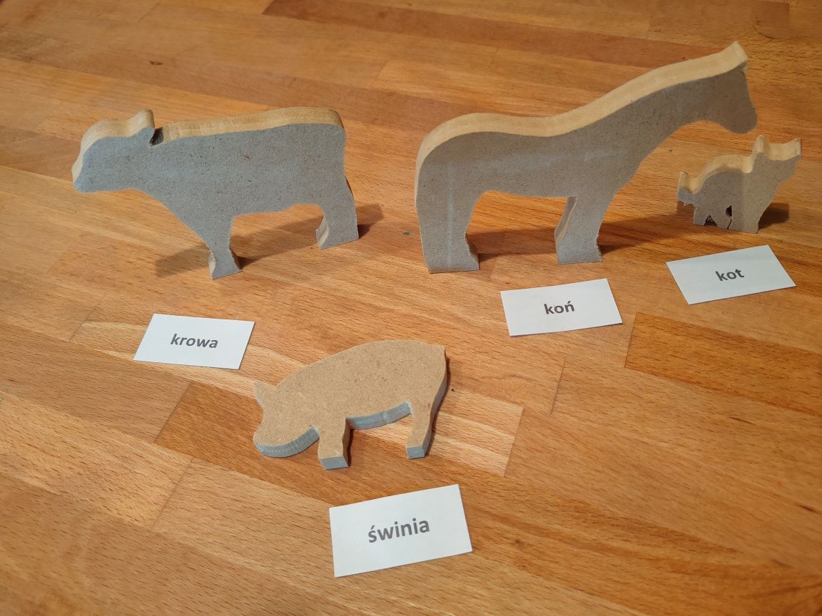 Zwierzęta gospodarskie z Warsztatu Montessori