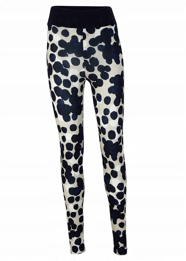 B.P.C legginsy damskie we wzory z wiskozy 36/38.