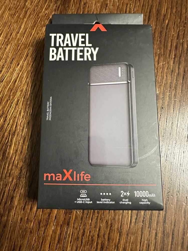 Maxlife power bank MXPB-01 czarny.