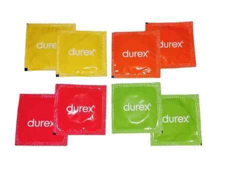 Prezerwatywy Durex kolorowe owocowe zapachowe smakowe 8 sztuk mix