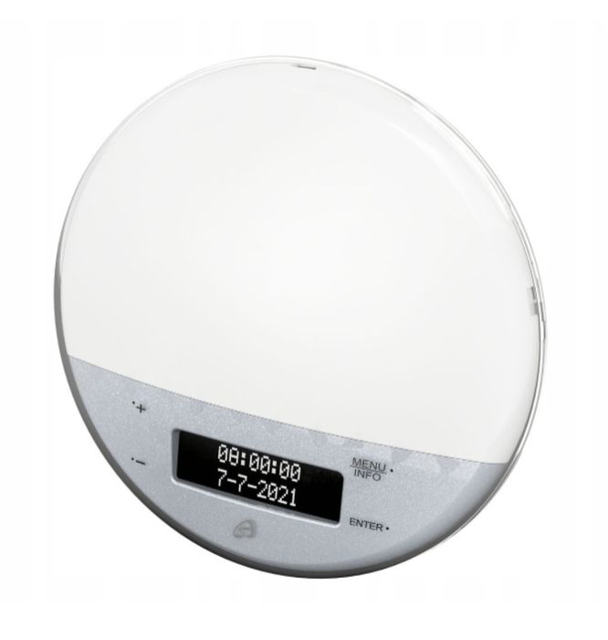 Budzik z Radiem i Kolorowym Podświetleniem LED