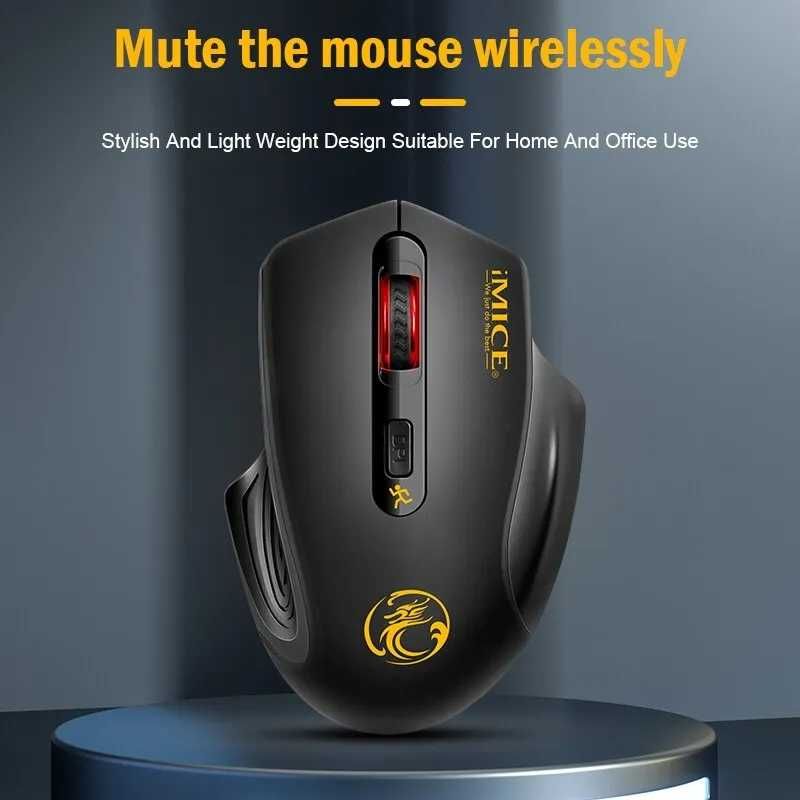Миша бездротова iMice E-1800 USB 2.0 Black мишка