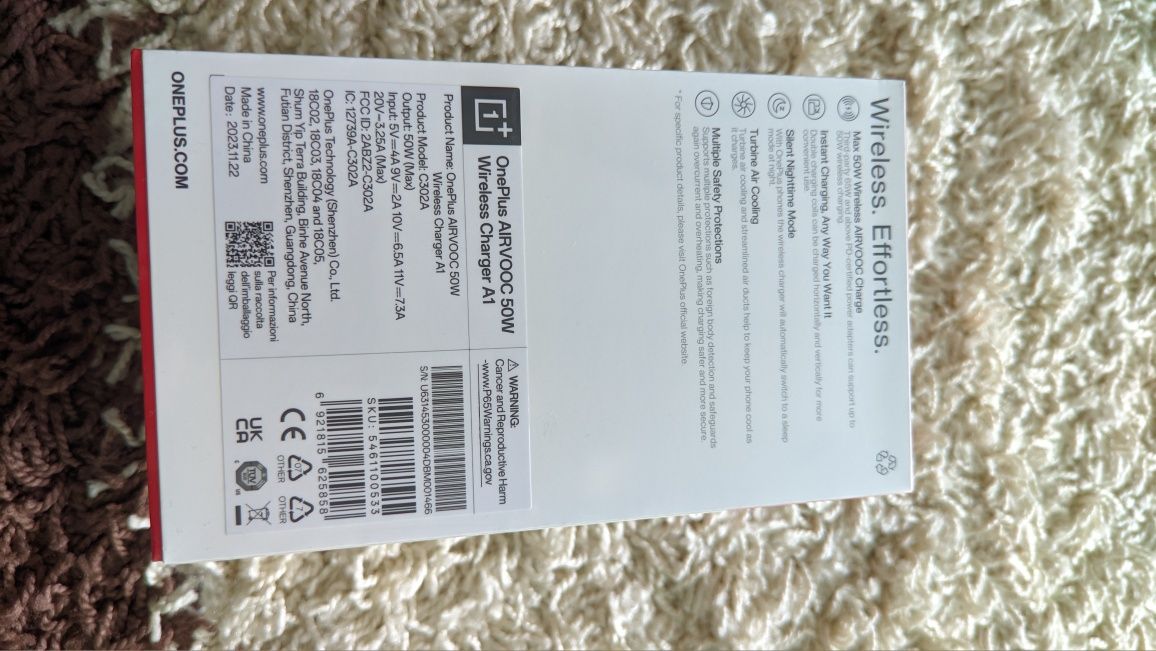 Ładowarka indukcyjna  OnePlus AirVOOC 50W nowa, najnowszy model