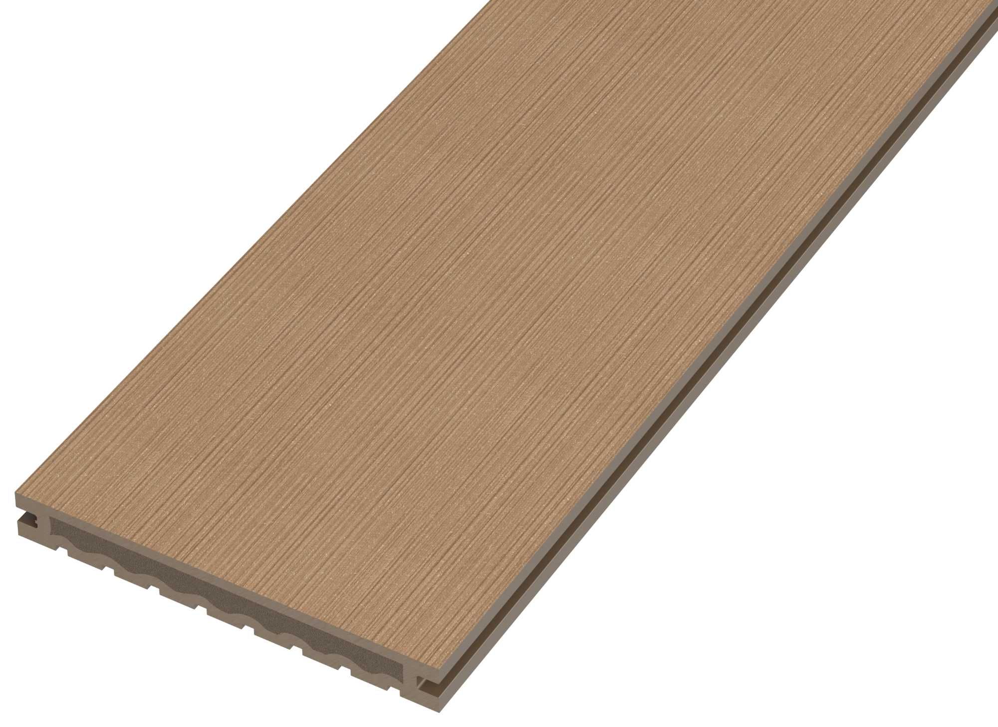 deska tarasowa kompozytowa Gamrat Pełna Classic 160x20mm szary brąz