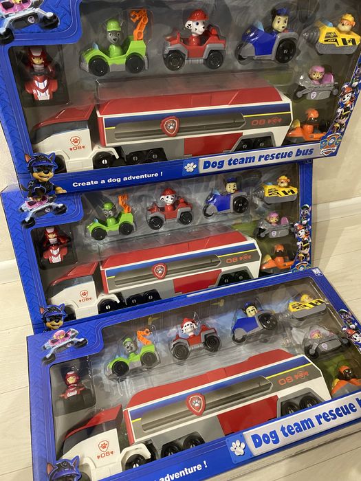 Автовоз камаз фура машина щенячий патруль 7 героів