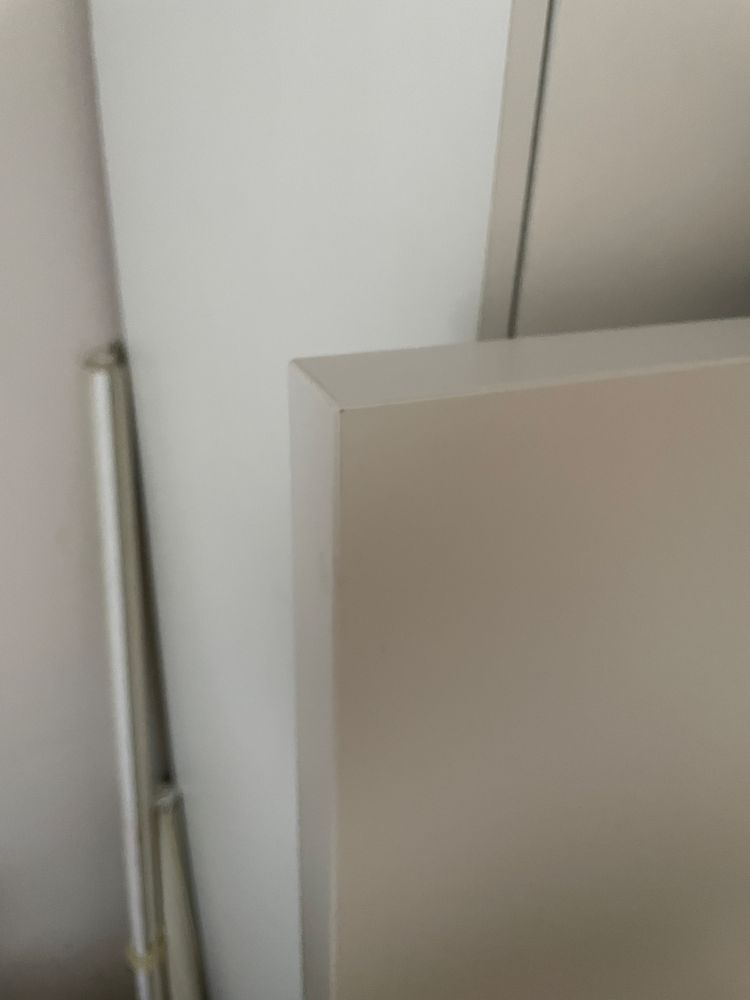 Lozko Malm ikea 140 zaglowek wysoki bialy, stan bdb