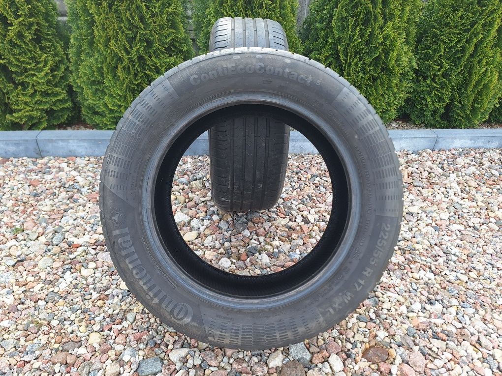 2 x Continental 225/55 R 17 6,2mm 17r.