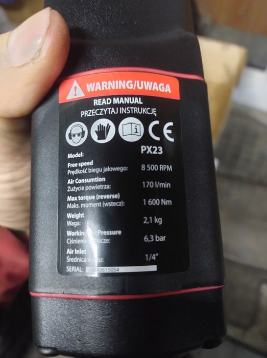 Пневмогайковерт Invento px23