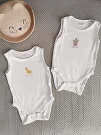 Body niemowlęce Next baby dwupak letnie bawełniane 62 68 zestaw body