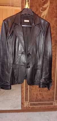 Стильный кожаный пиджак Max Mara, Италия оригинал